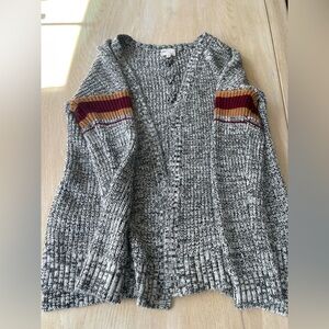 4 for $20  hippie rose Black and White Knit Sweater cardigan